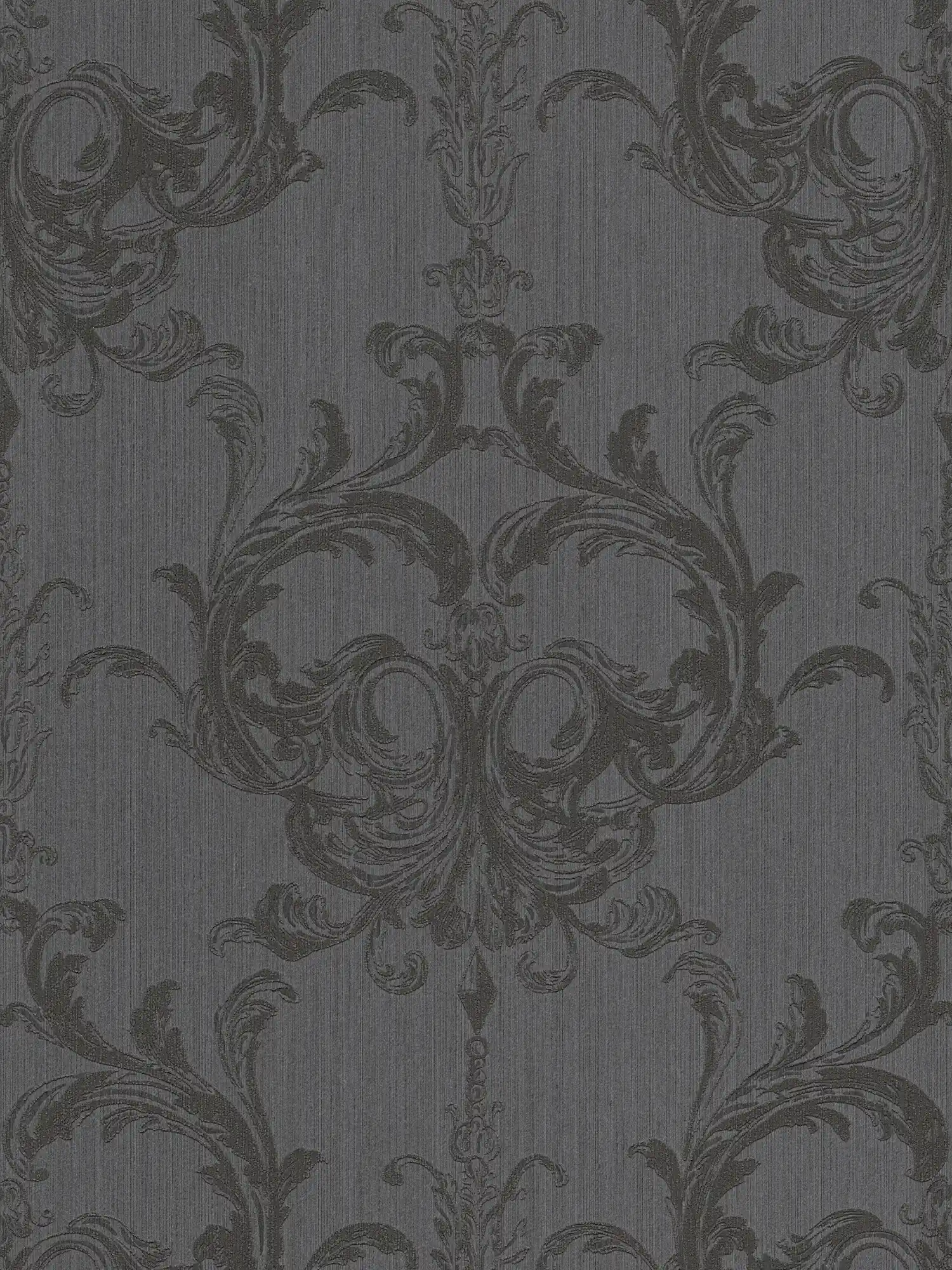 Ornament wallpaper detailed with textured pattern - brown
