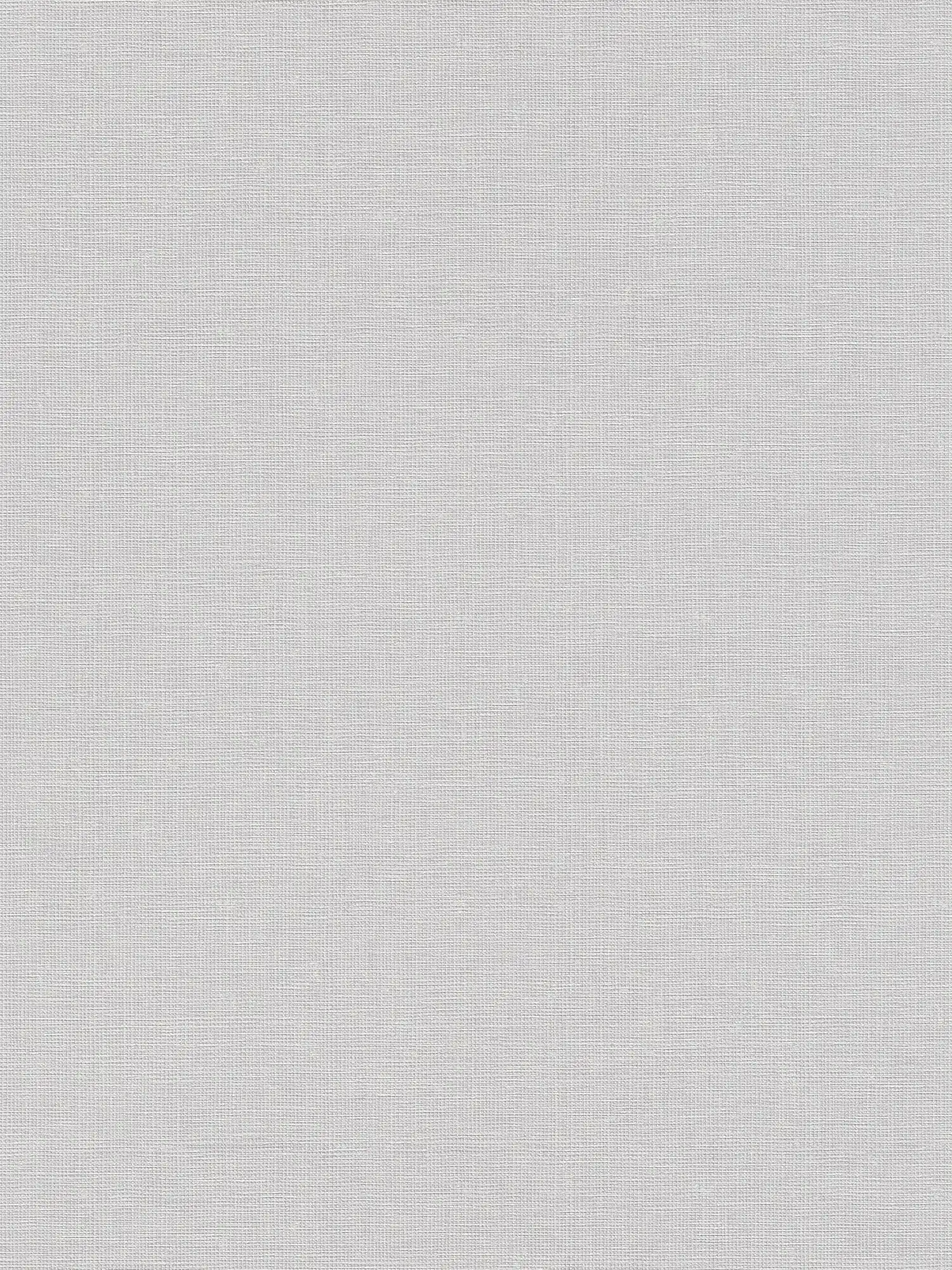 Non-woven wallpaper plain with linen texture - grey
