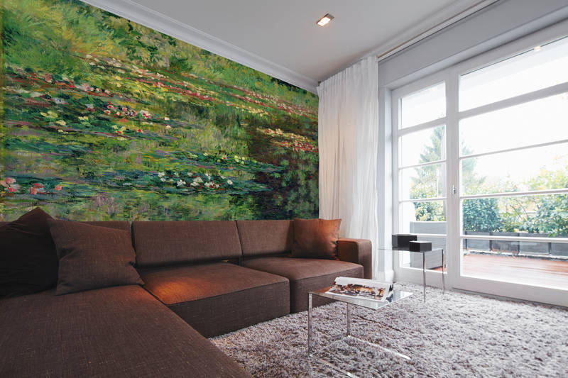             Papier peint panoramique "L'étang aux nymphéas" de Claude Monet
        