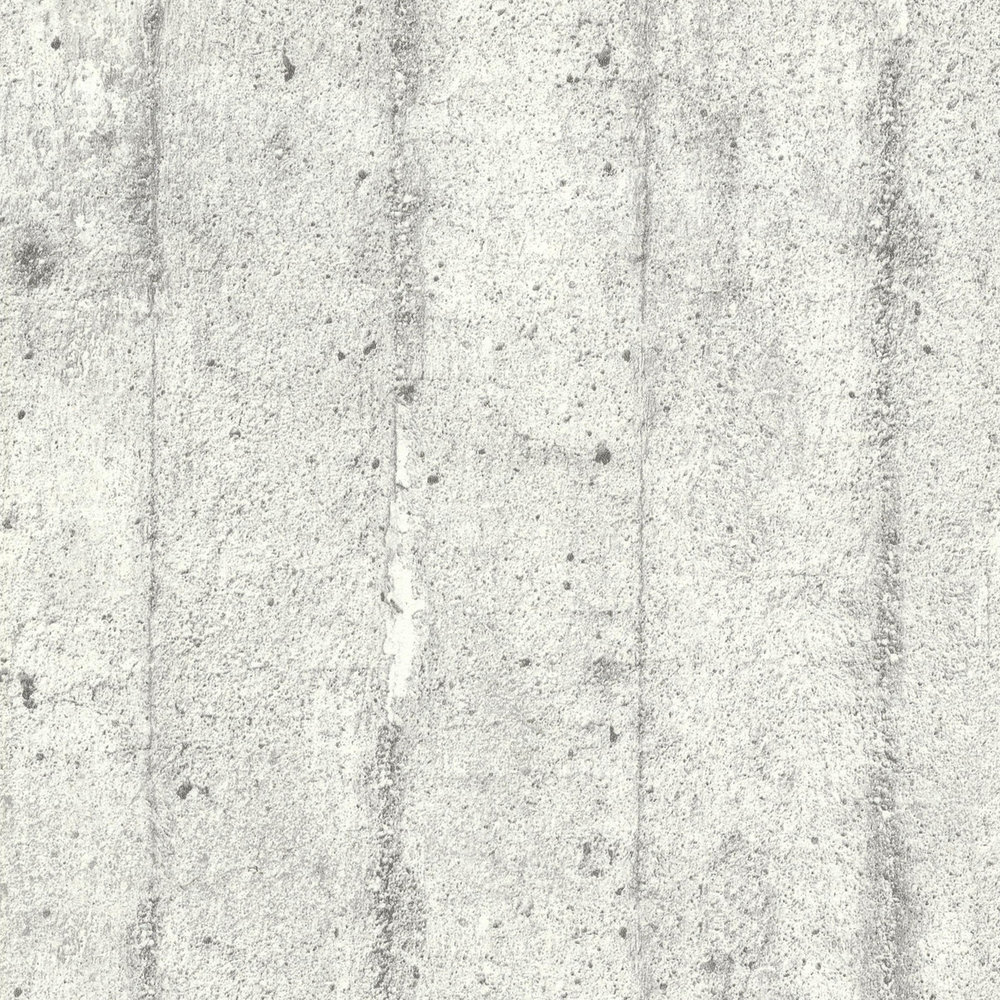             Betonlook behang, ruwe bekisting beton - grijs
        