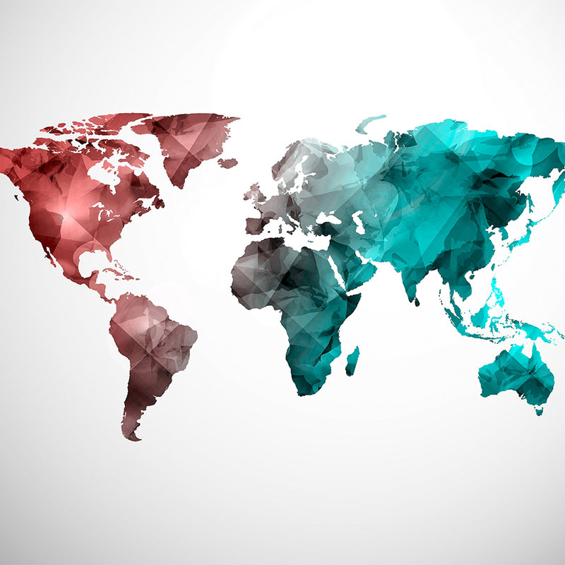         World map from graphic elements - Colorful, White
    