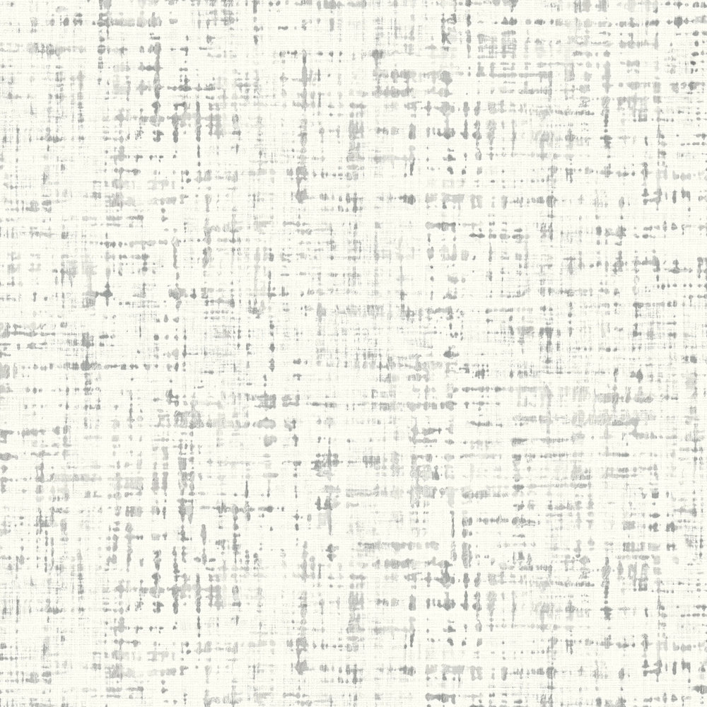            papel pintado no tejido de aspecto textil moteado con diseño de tweed - blanco, gris
        
