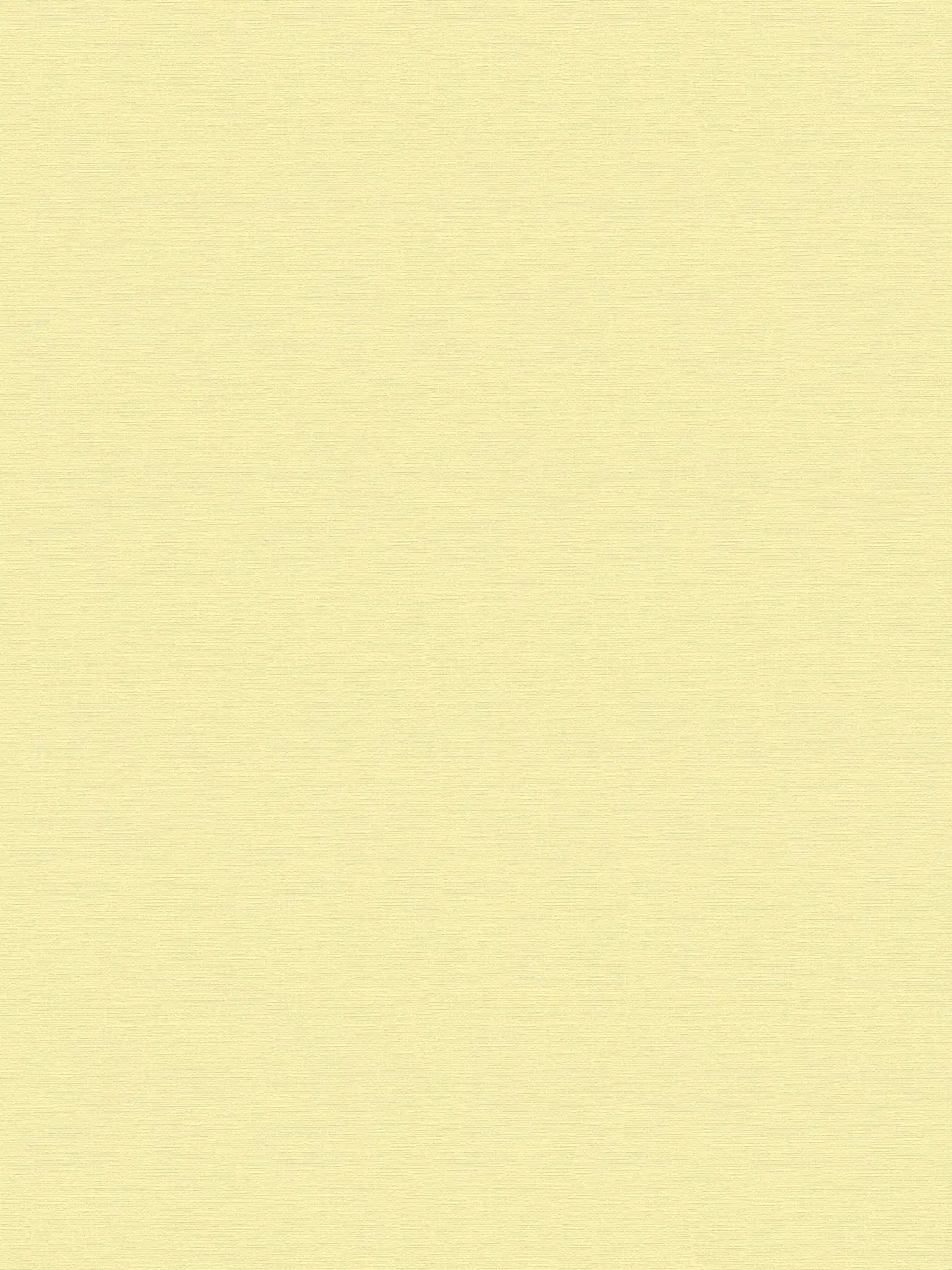 Papel pintado amarillo liso con estructura textil
