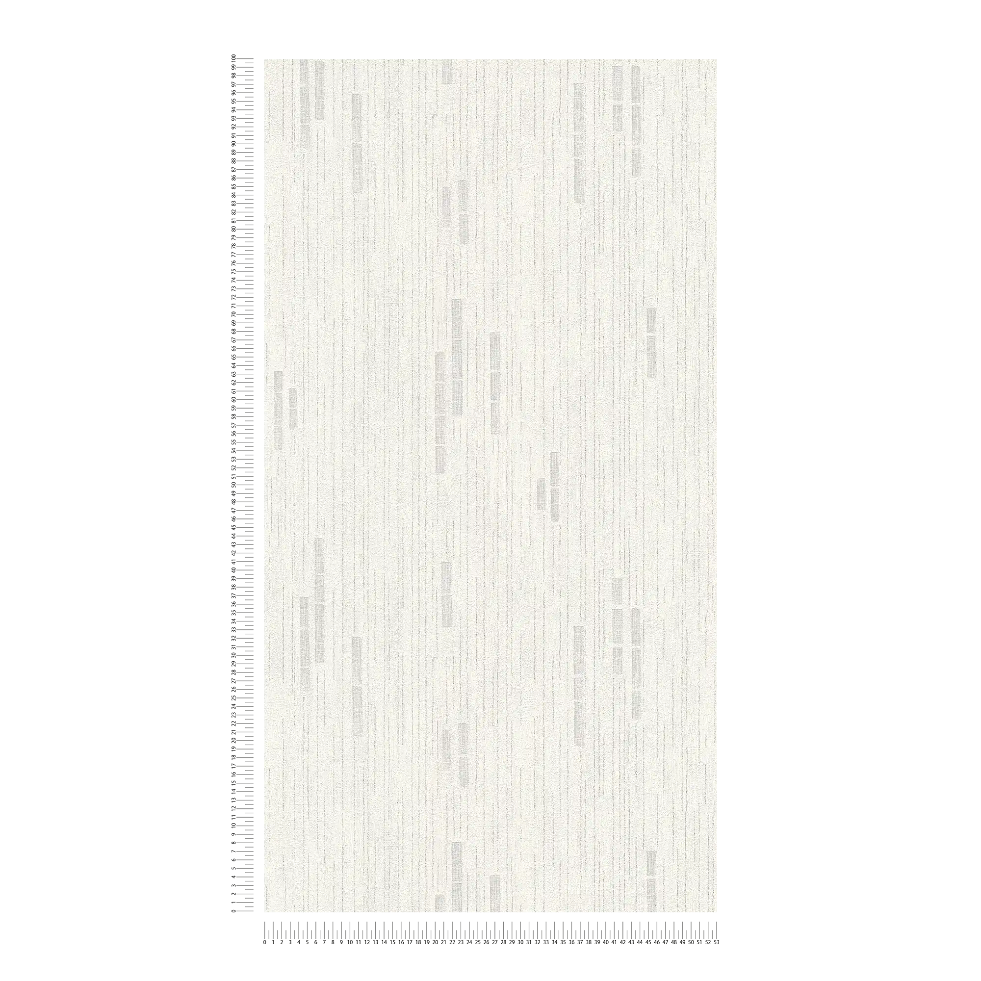             Carta da parati retrò con tessuto non tessuto testurizzato e design sottile - grigio, metallizzato, bianco
        