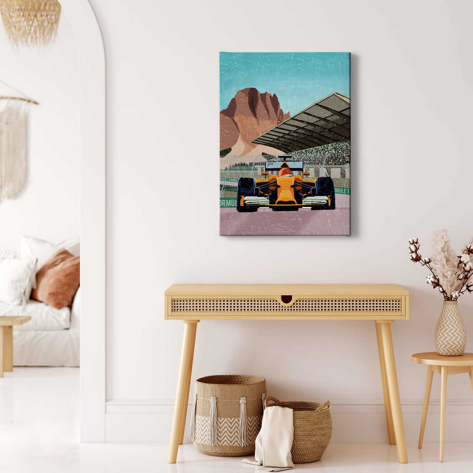             Canvas print racing cars by Goed Blauw – colourful
        