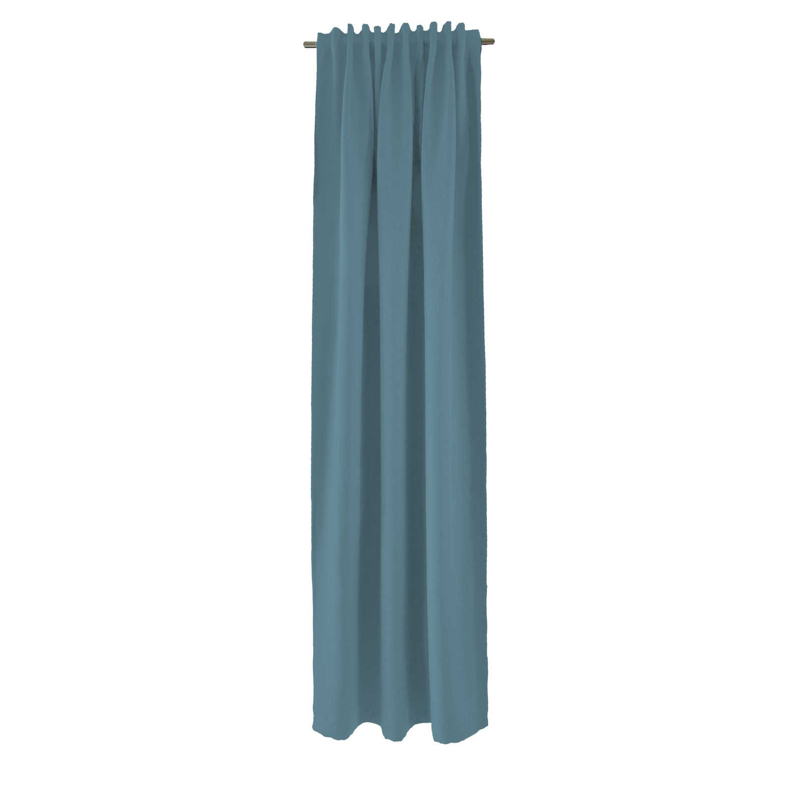Echarpe décorative à passants 140 cm x 245 cm fibre synthétique bleu tourterelle
