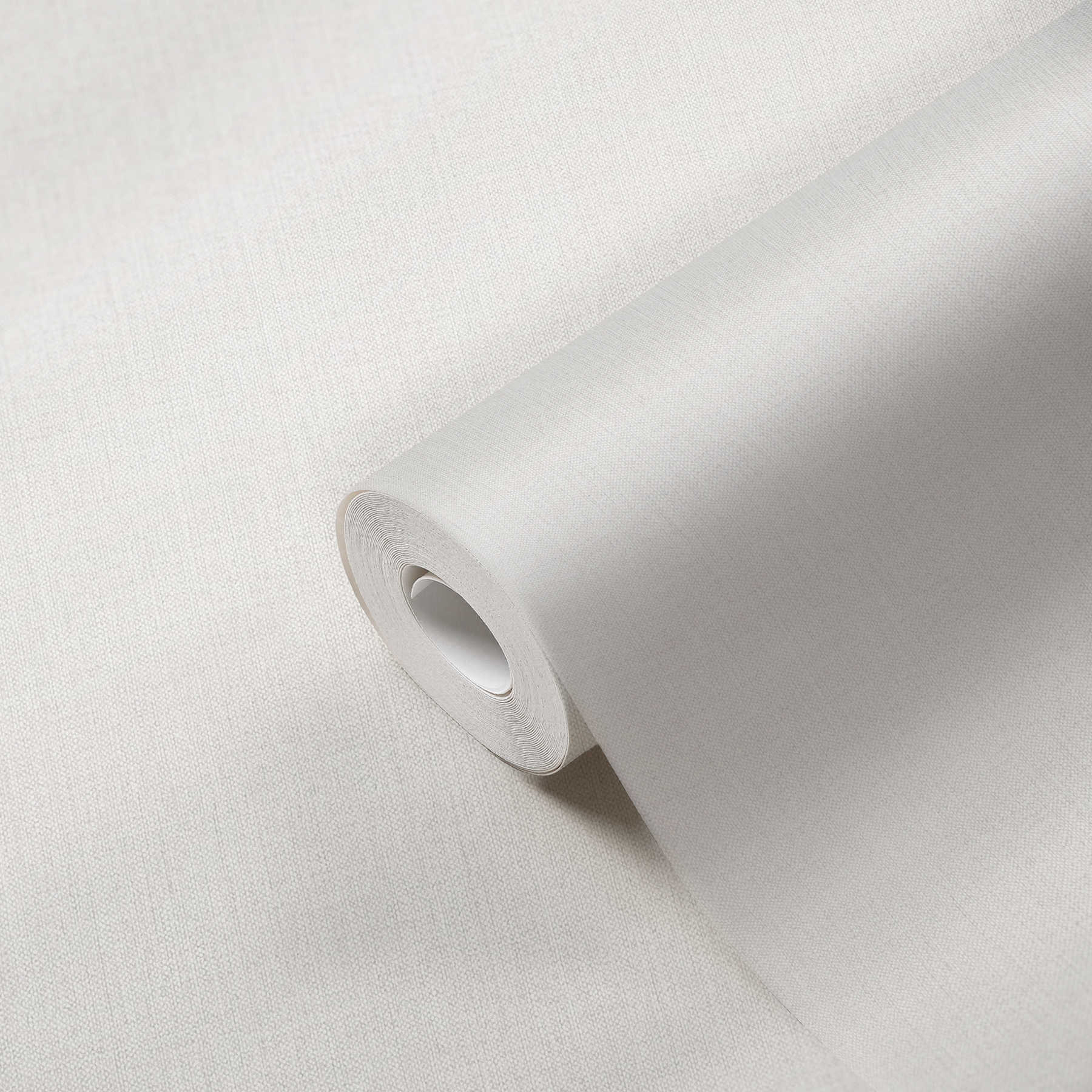             Carta da parati in tessuto non tessuto liscio con struttura in lino - grigio
        