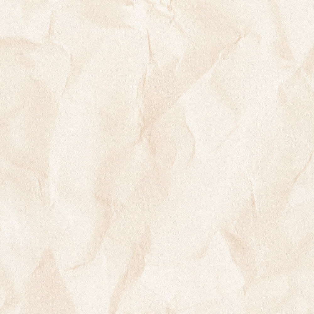            Papel pintado no tejido con motivo de papel en aspecto usado - beige
        