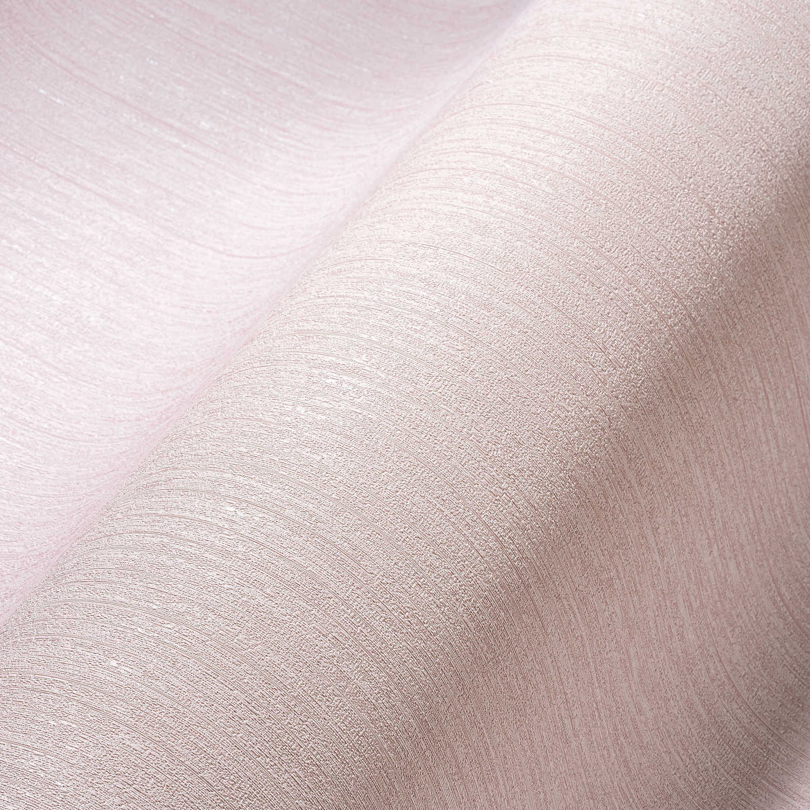             Carta da parati rosa in tessuto non tessuto di seta opaco, tinta unita con effetto struttura
        