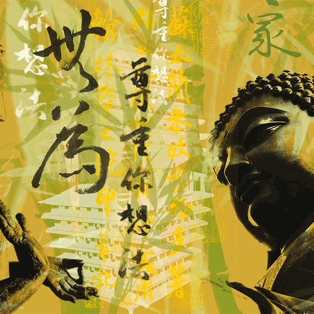        Buddha mural Asian Fusion Style
    