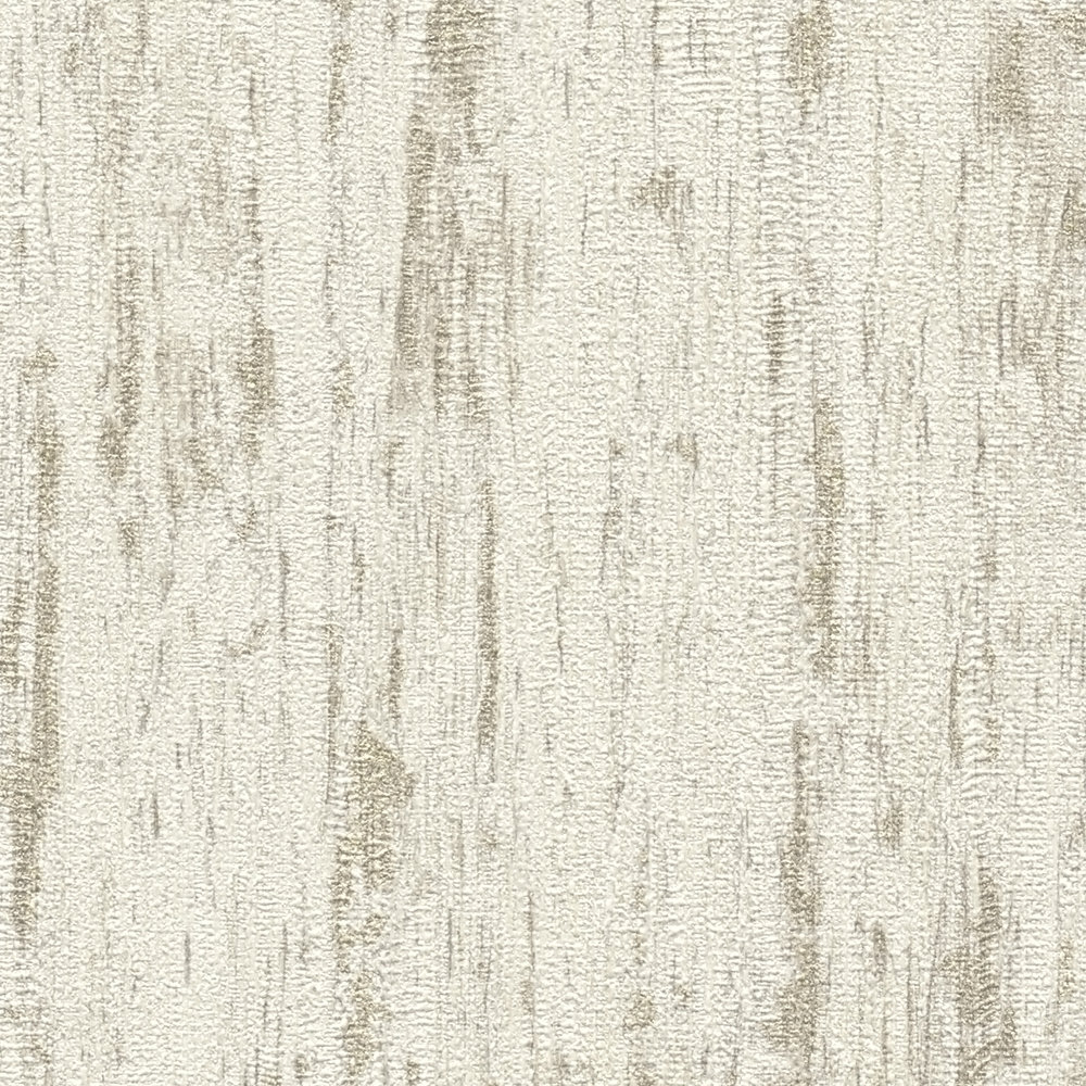             Wallpaper with wavy line pattern - white, beige, gold
        