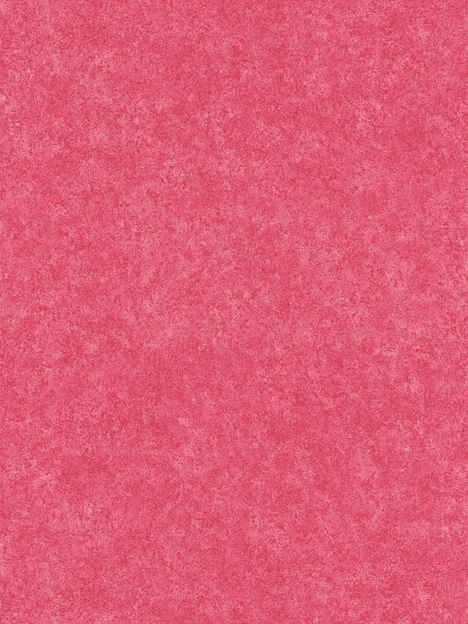 Pink non-woven wallpaper with mottled plaster look - red
