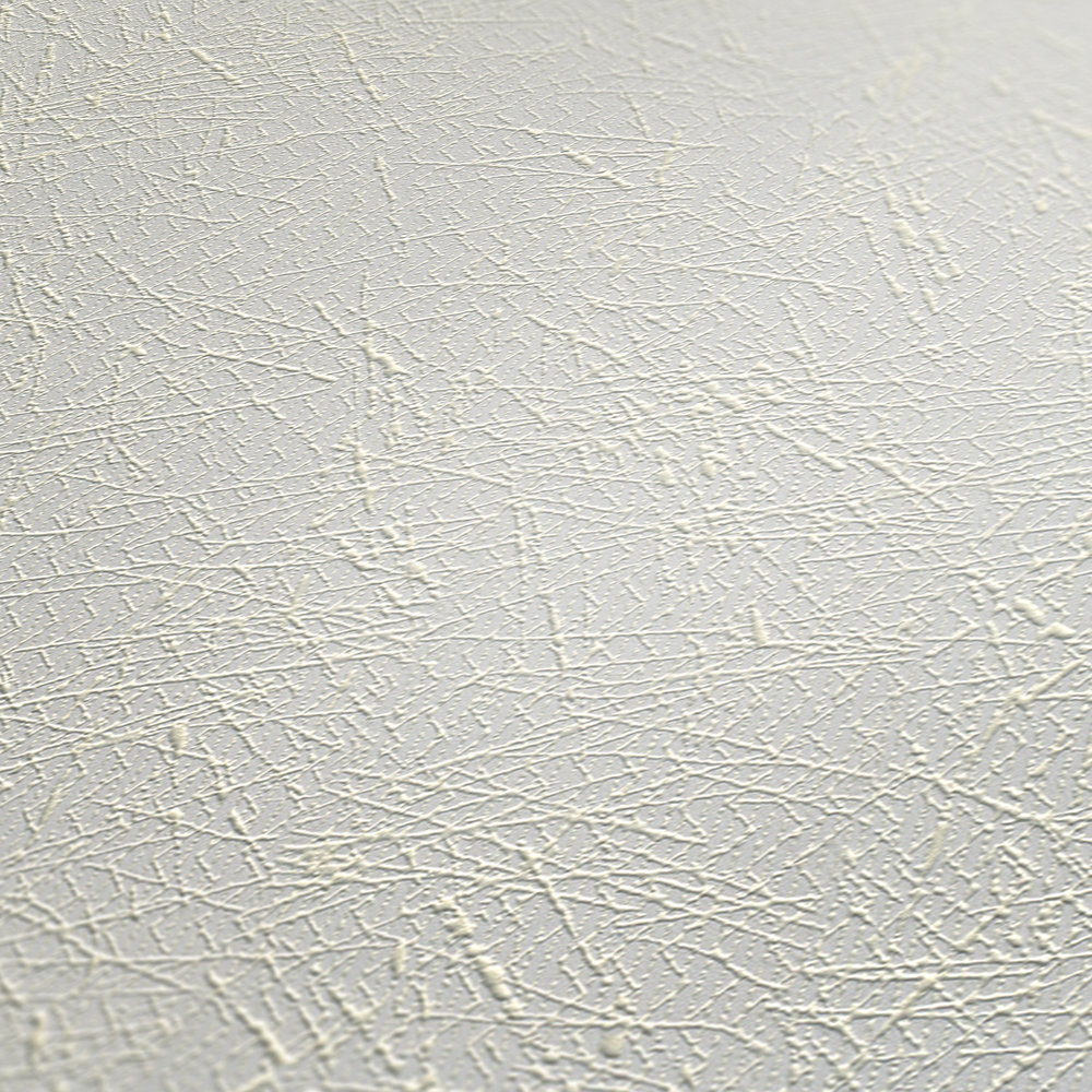             Wallpaper with texture pattern - paintable, white
        