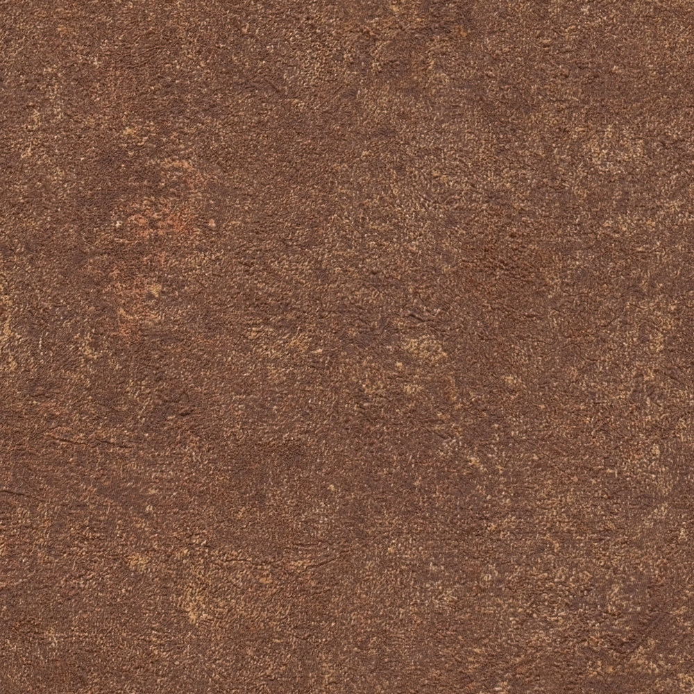             Wallpaper metal & rust optics in industrial style - brown, orange
        
