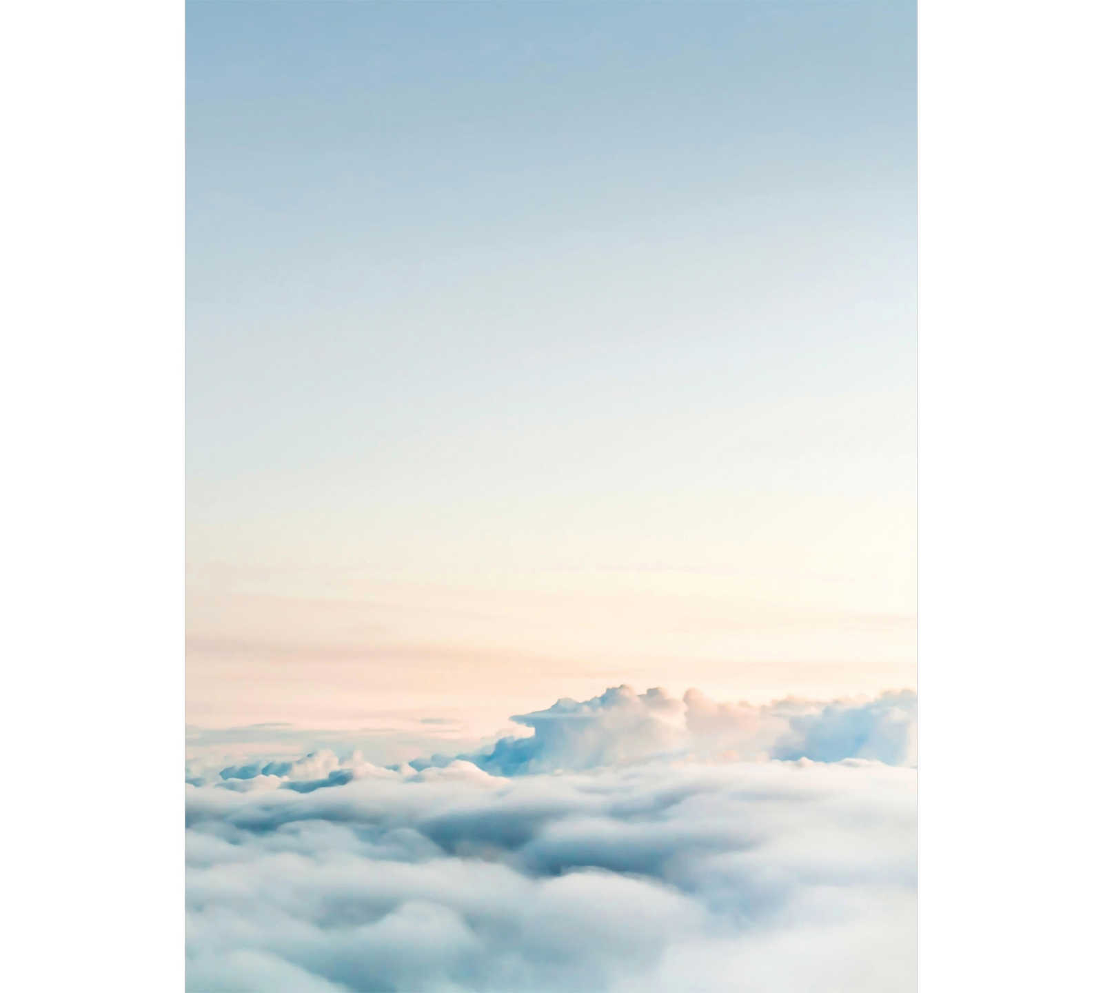         Photo wallpaper narrow sky - blue, white
    