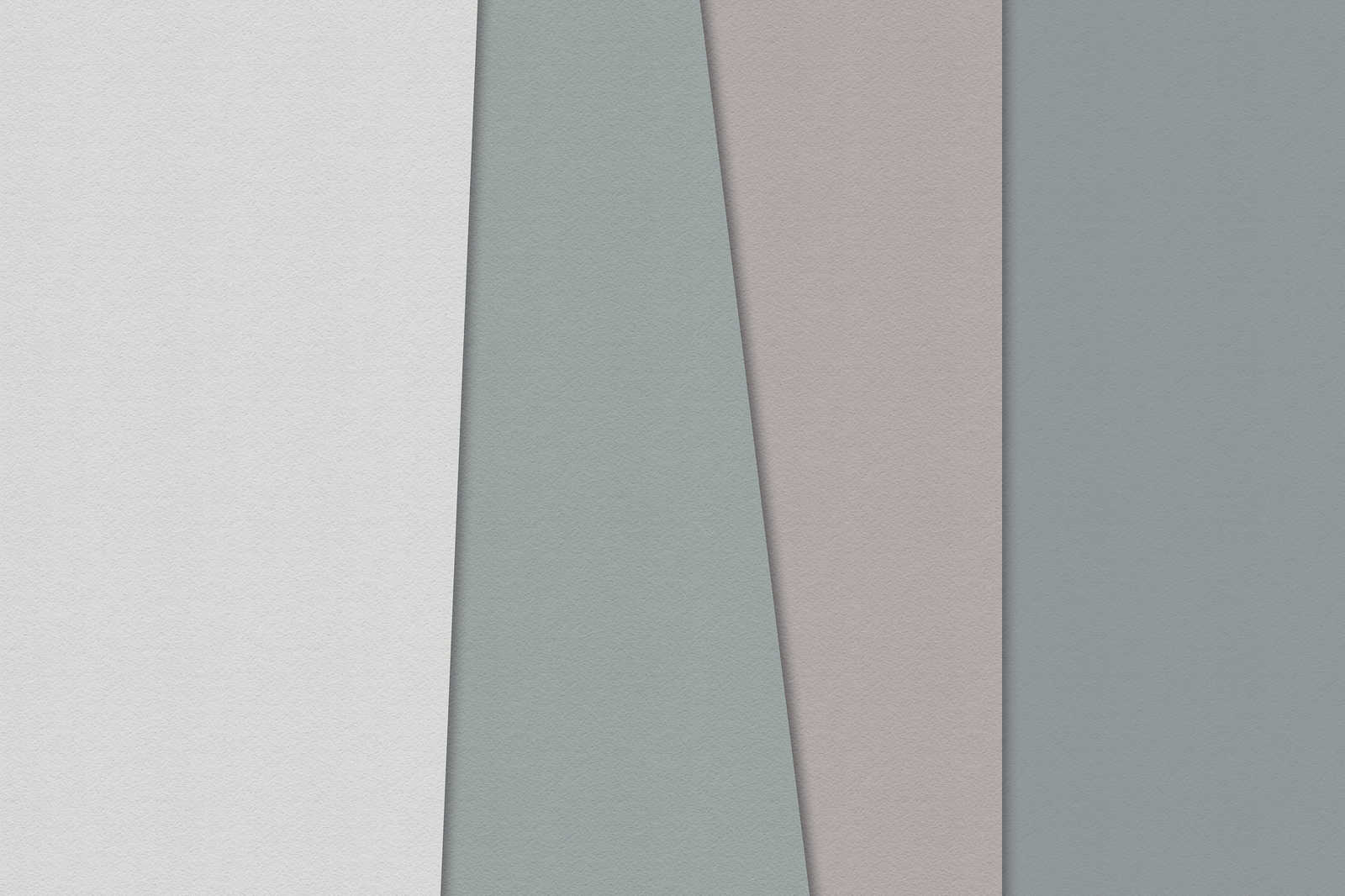            Gelaagd papier 1 - Grafisch canvas schilderij met gekleurde vlakken in handgeschept papier structuur - 1.20 m x 0.80 m
        