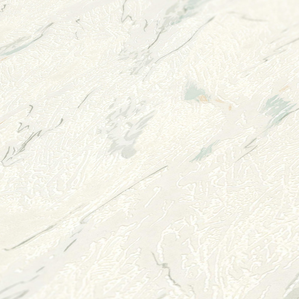            Papel pintado efecto grano y textura de mármol - blanco
        