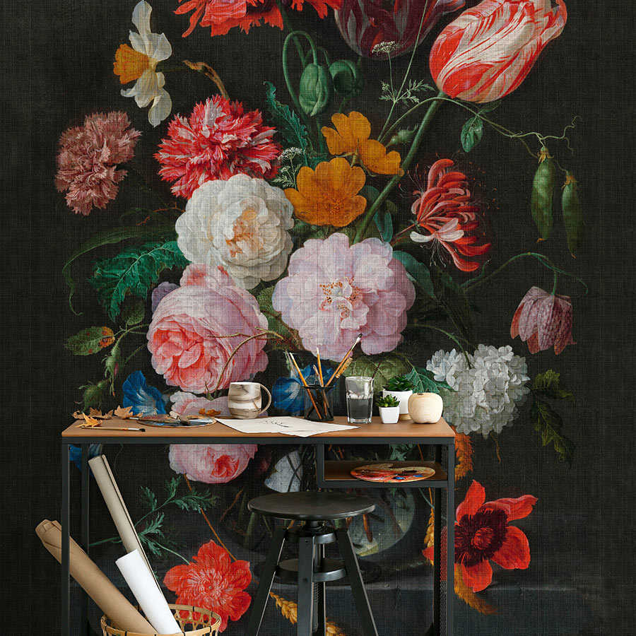 Estudio de Artistas 4 - Mural Flores Naturaleza Muerta con Rosas
