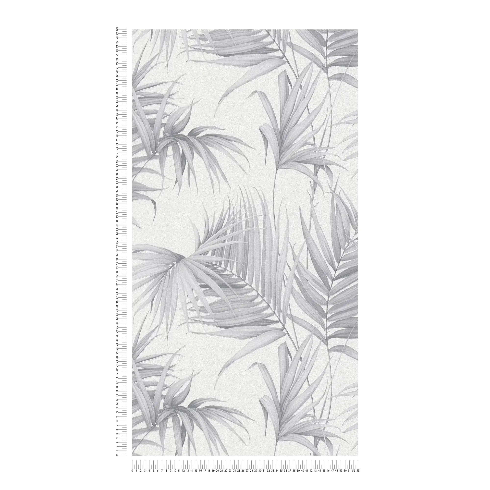             Papier peint intissé gris à motif de feuilles de MICHALSKY - gris
        