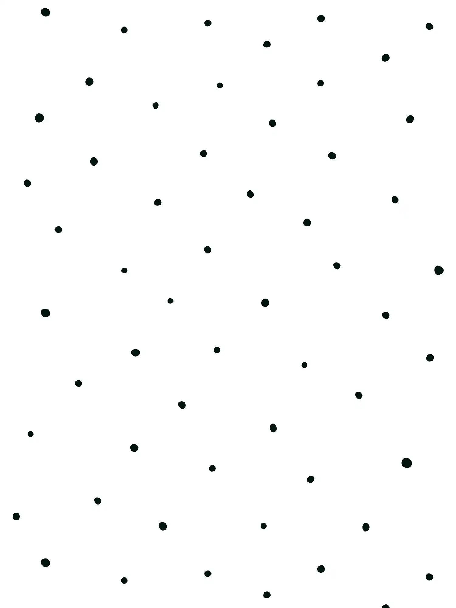 Papel pintado infantil de puntos blancos y negros
