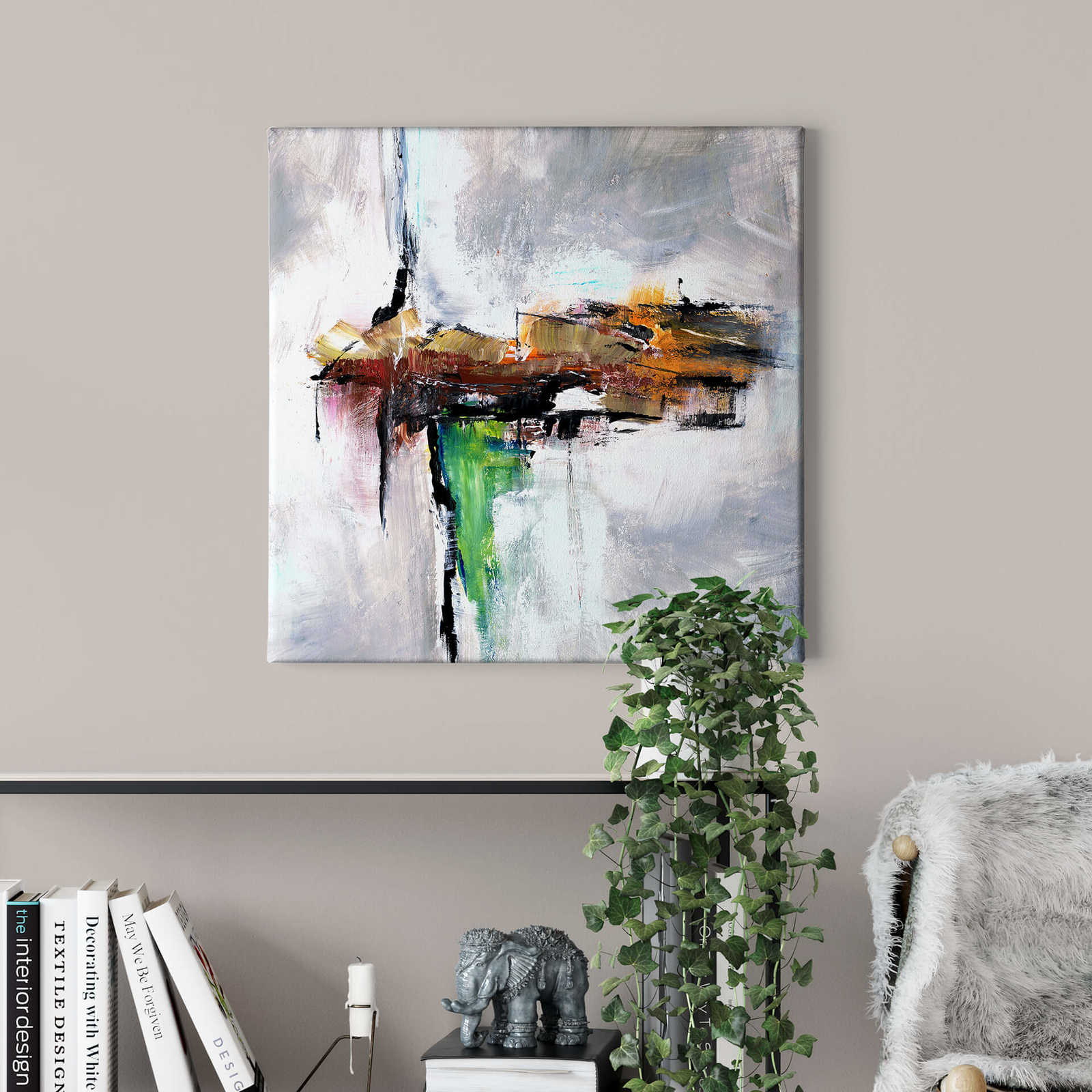             Square Canvas print abstract painting by Niksic
        