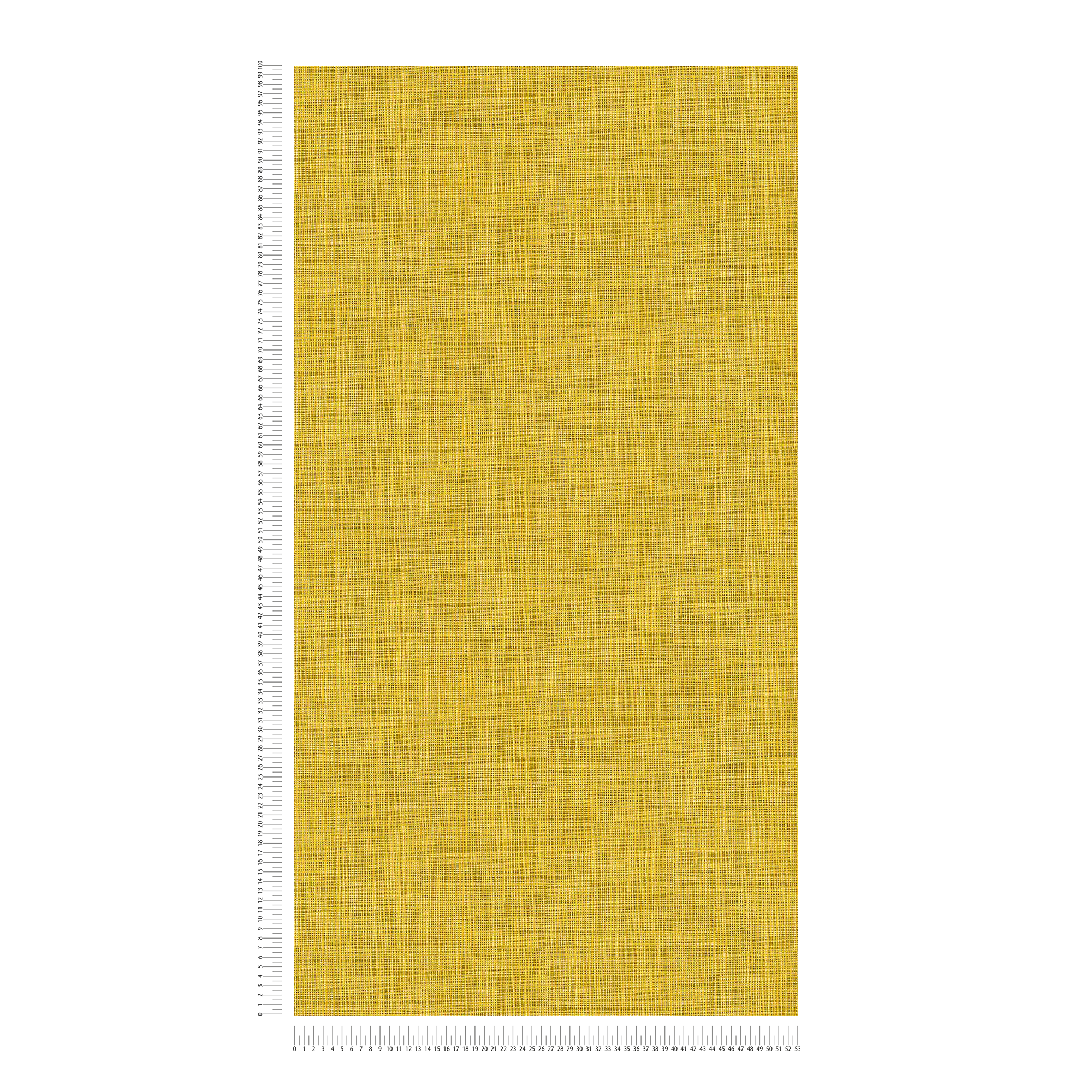             Papier peint uni aspect textile avec détails argentés & gris - jaune, gris, argenté
        