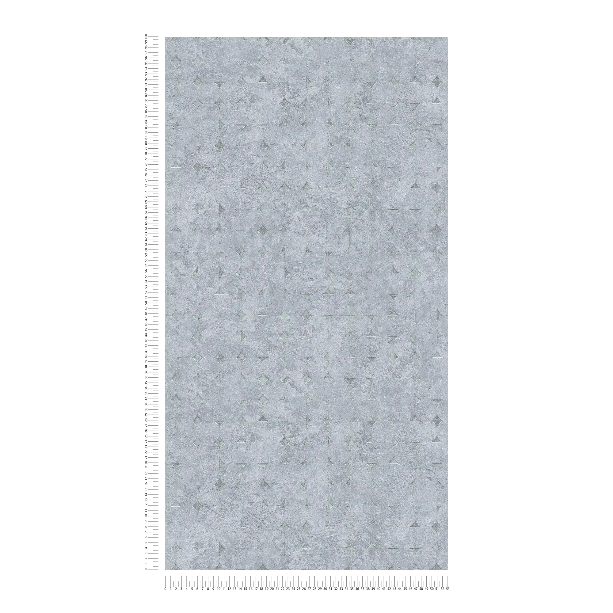             Carta da parati non tessuta in un unico colore con struttura e motivo ruvido - grigio, argento
        