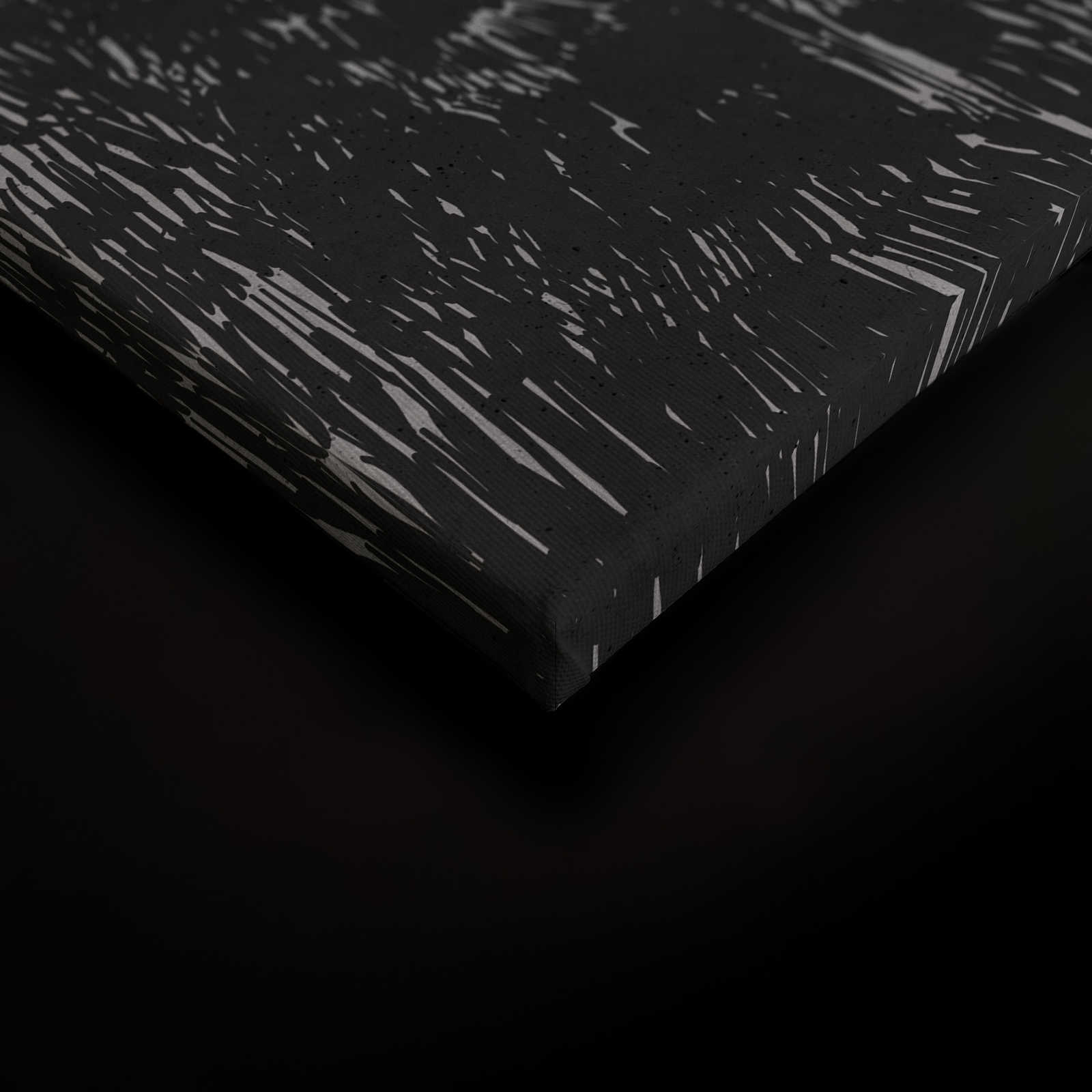             Quadro su tela Bosco di abeti in stile disegno - 0,90 m x 0,60 m
        