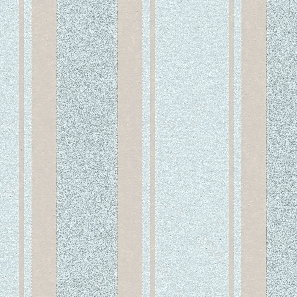             Striped wallpaper with glitter effect - blue, brown
        