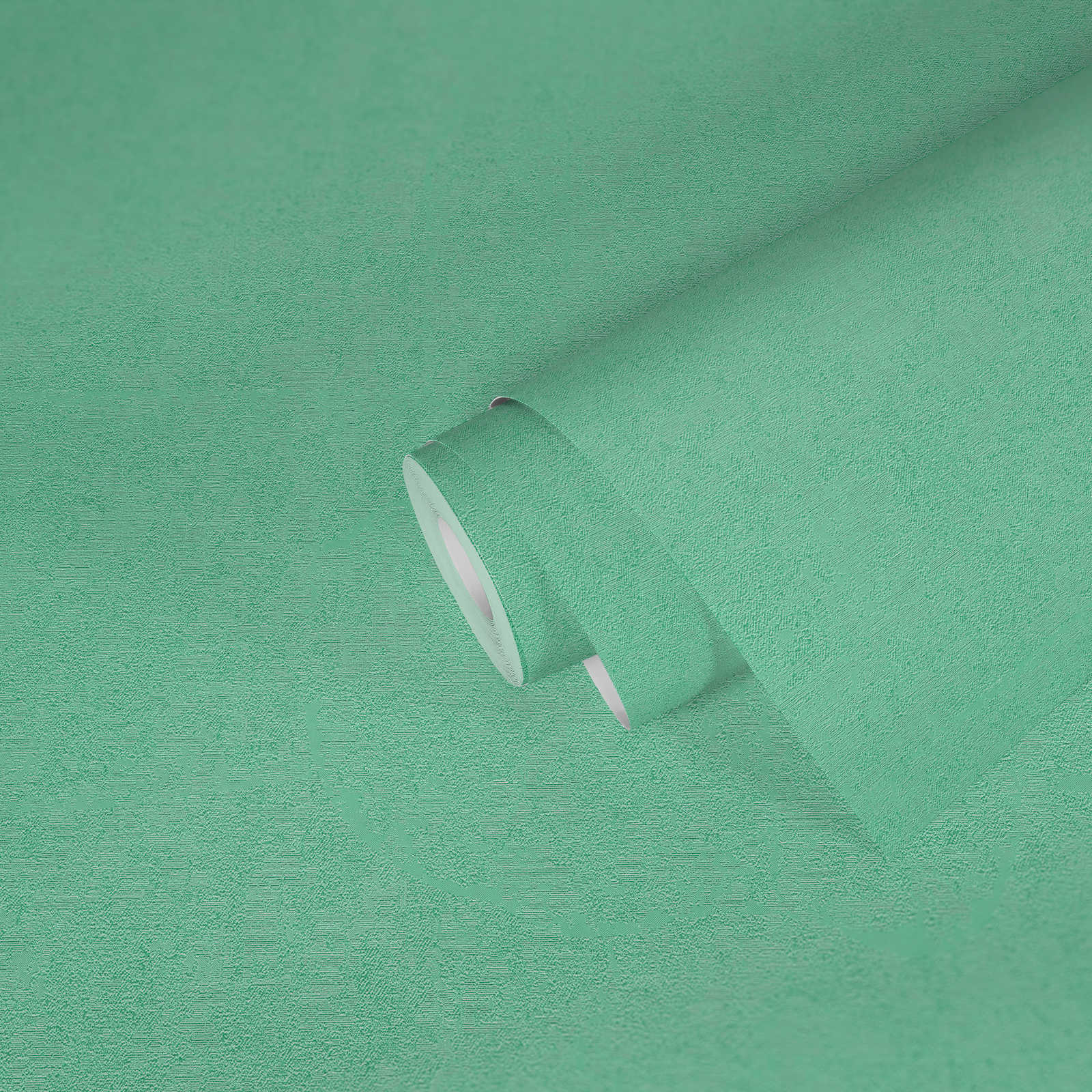             VERSACE Home Carta da parati tinta unicat Menta con effetto shimmer - Verde
        
