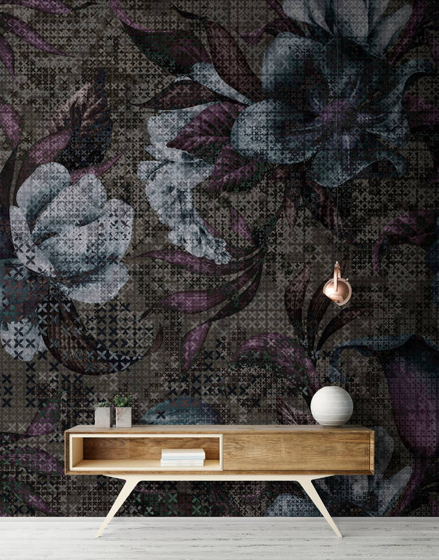             Papel Pintado Flores Diseño Pixel - Walls by Patel
        