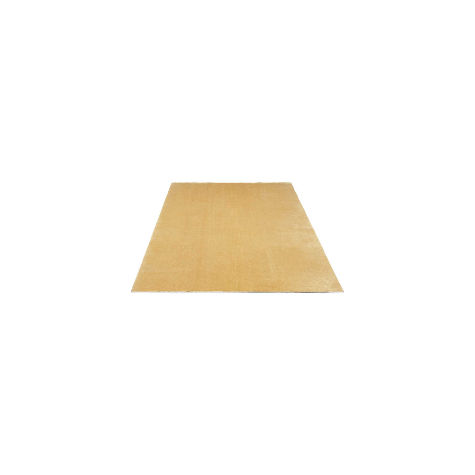 Knuffelzacht hoogpolig tapijt in goud - 150 x 80 cm
