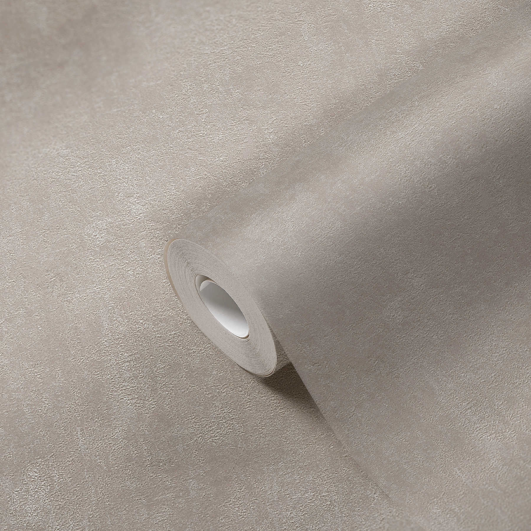             Papel pintado no tejido de seda gris mate con diseño de aspecto de piedra
        