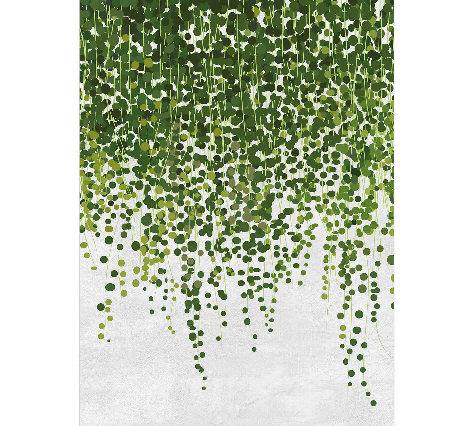         Photo wallpaper Hanging Plants - Green, Grey
    