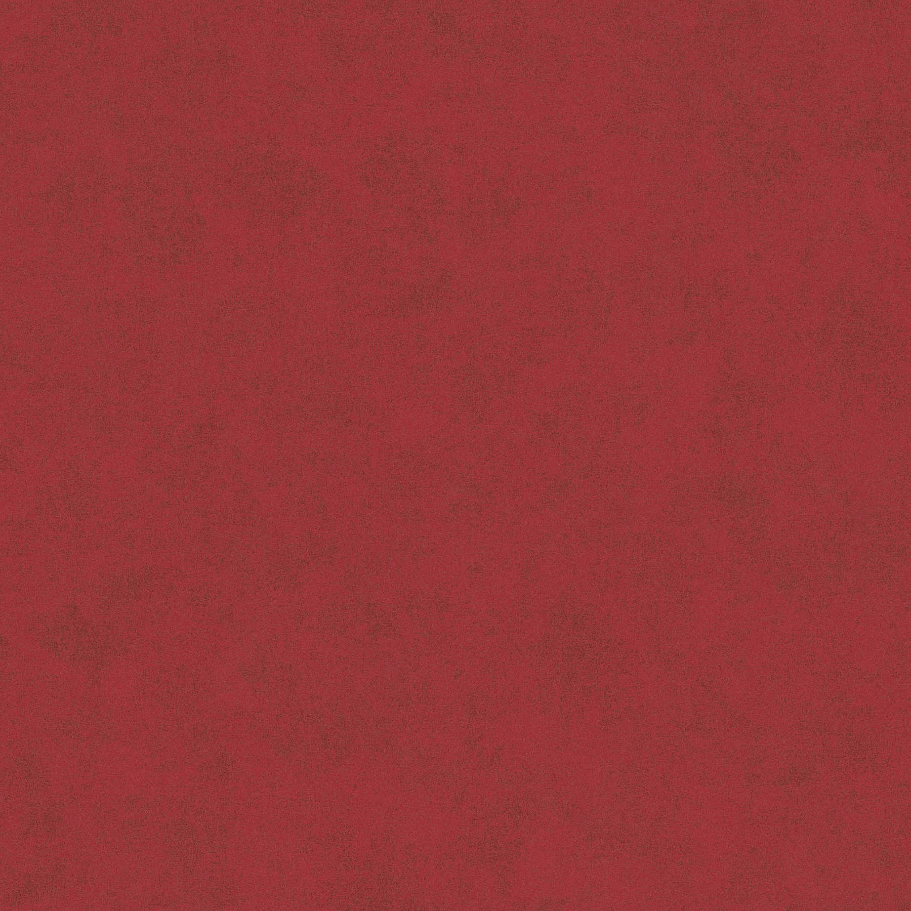 Papel pintado liso no tejido con estructura moteada - rojo

