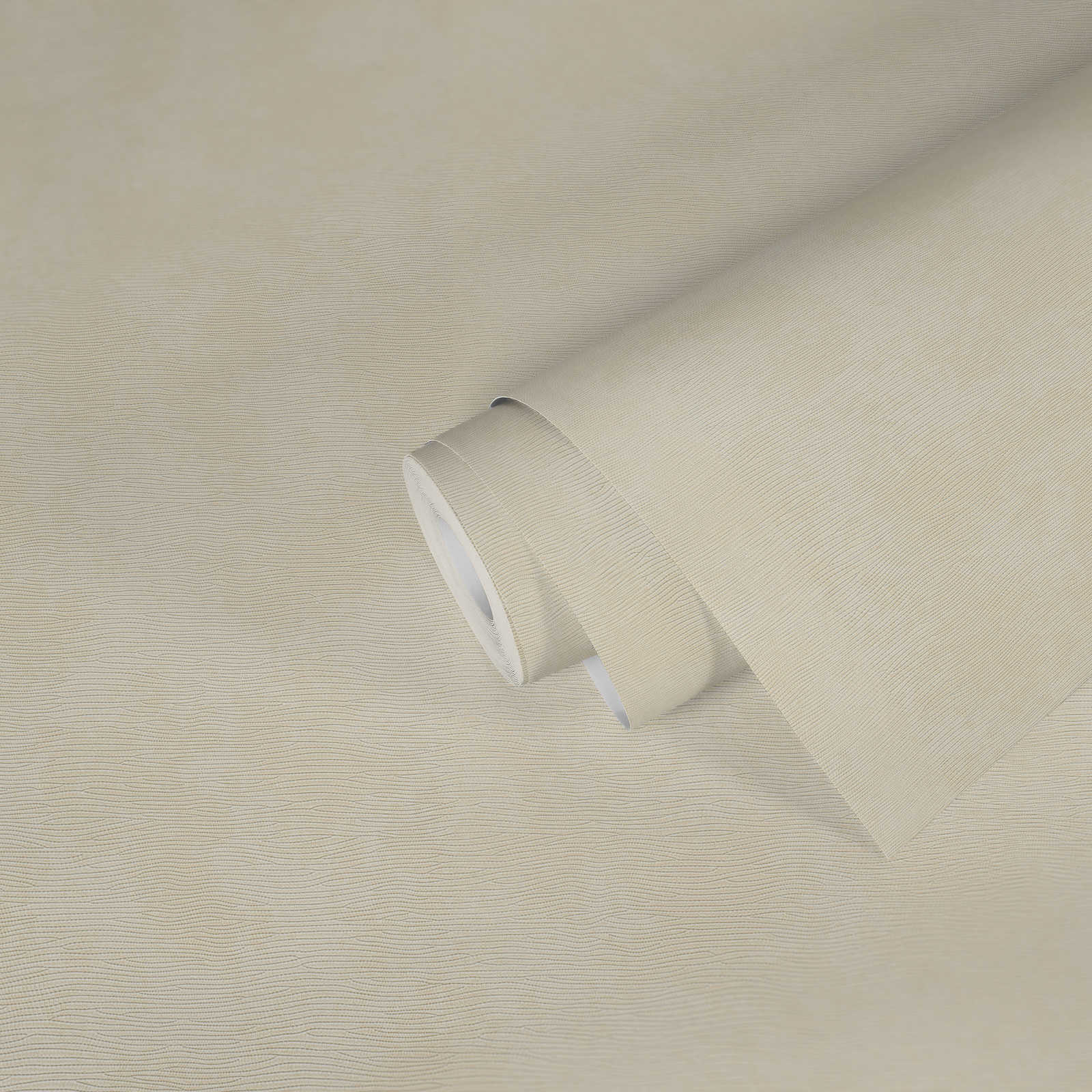             papier peint aspect plâtre crème motif structuré méditerranéen
        
