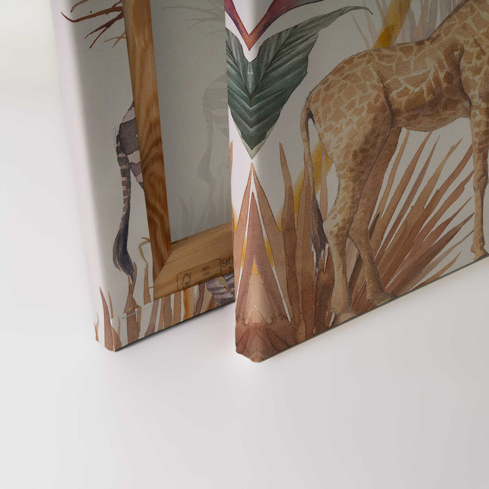            Cuadro en lienzo con sabana africana para niños - 0,90 m x 0,60 m
        