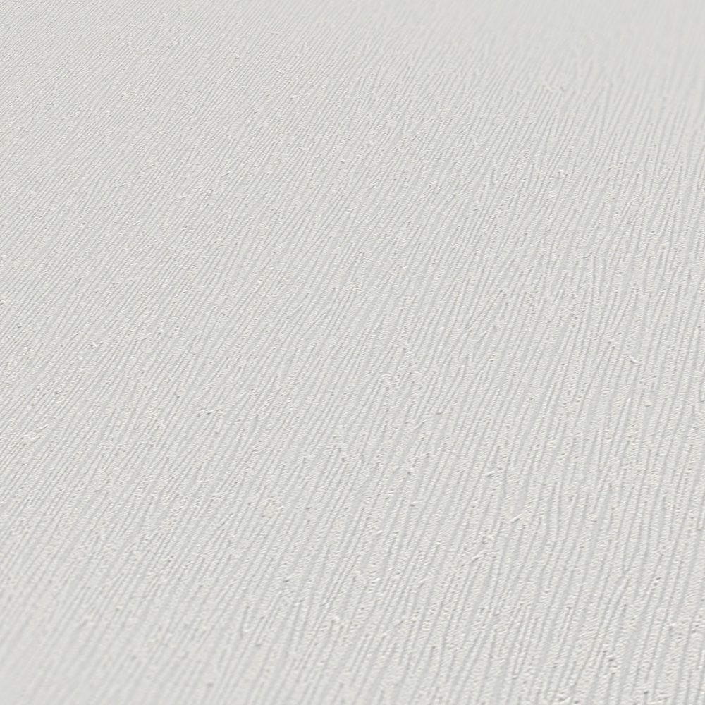             Papel pintado no tejido gris claro con diseño de estructura monocromática - Gris
        