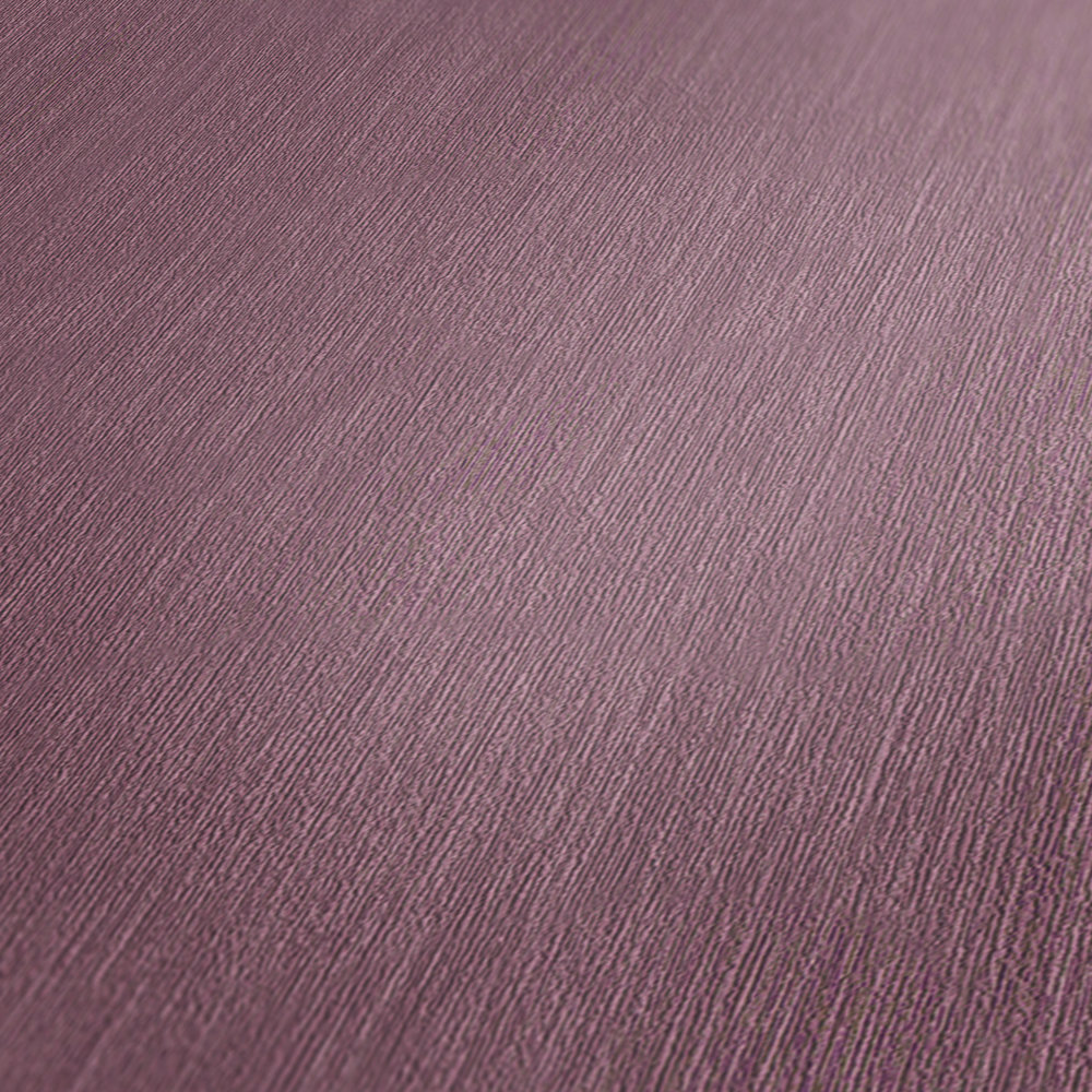             Papier peint intissé lilas uni avec motif structuré - violet
        
