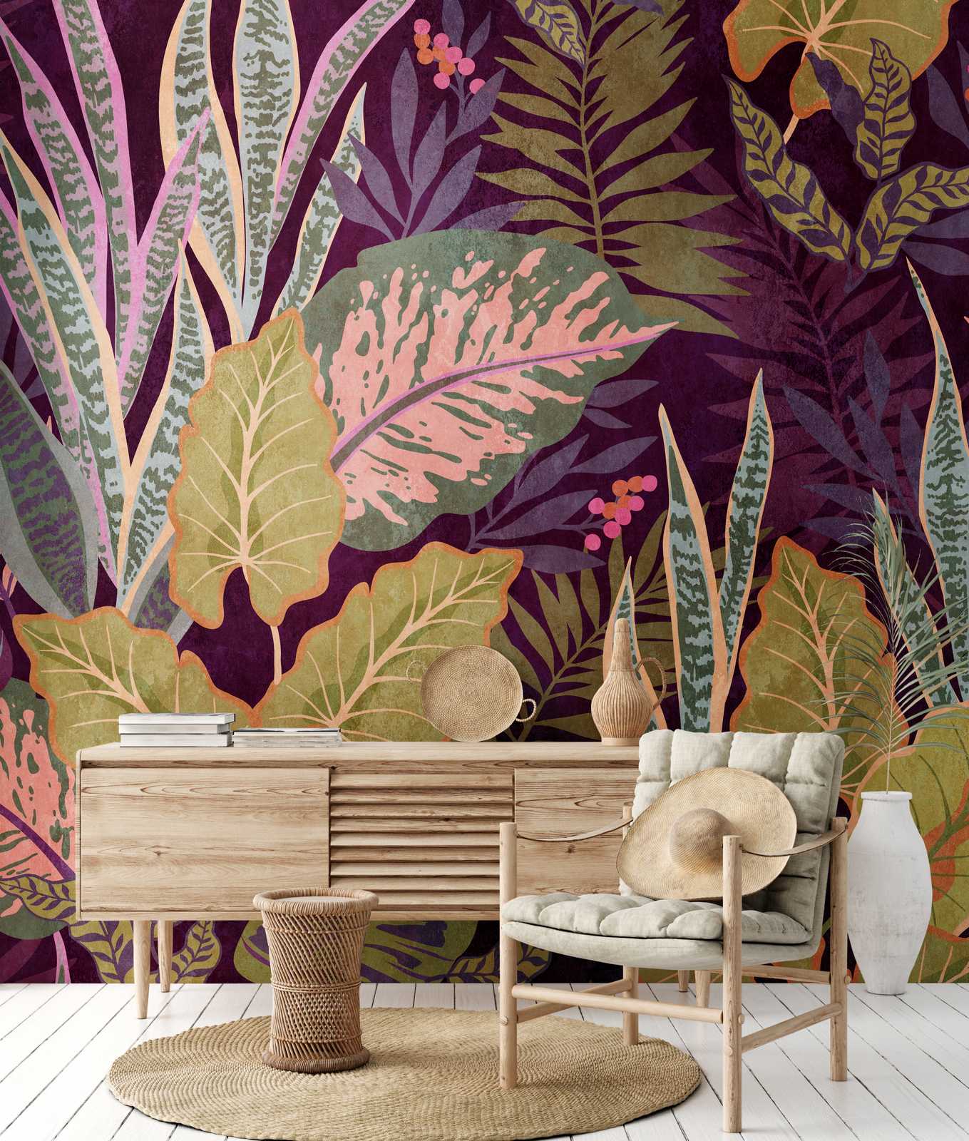             Wallpaper novelty | motif wallpaper XXL leaves in Scandi style
        