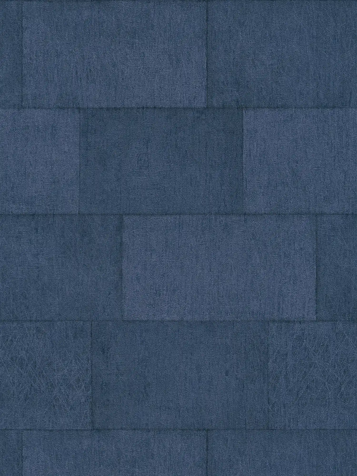 Papier peint pierre bleu foncé avec effet brillant - bleu
