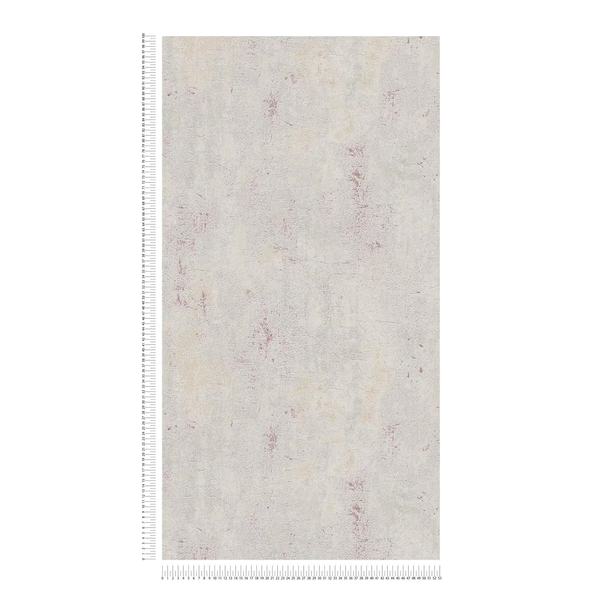             Carta da parati in cemento con design industriale rustico - beige, grigio, rosso
        