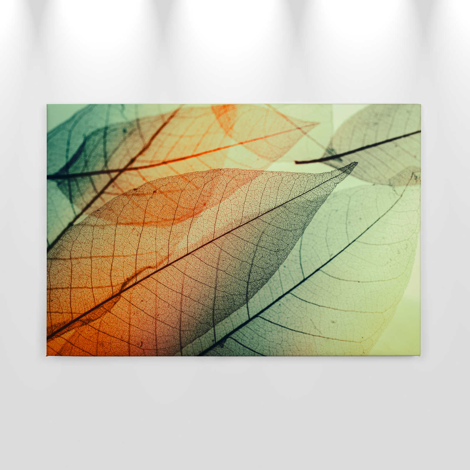             Canvas with leaves design - 0,90 m x 0,60 m
        