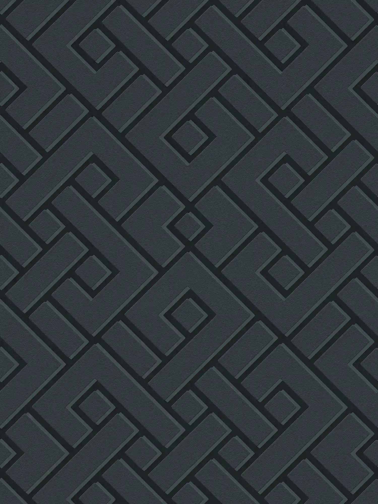 MICHALSKY wallpaper black with 3D pattern & matte gloss effect
