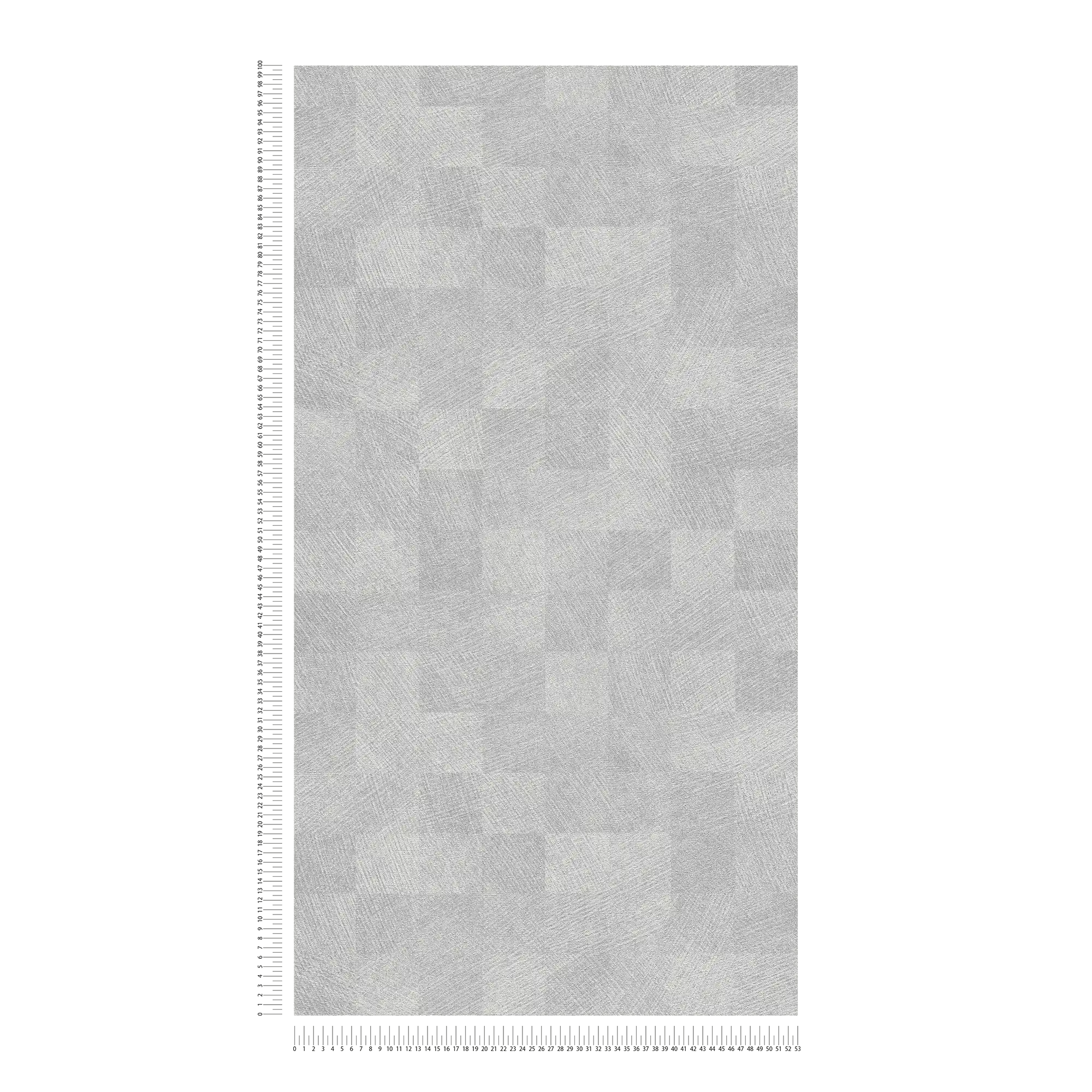             Carta da parati lucida grigio acciaio con motivo a quadri - Grigio
        