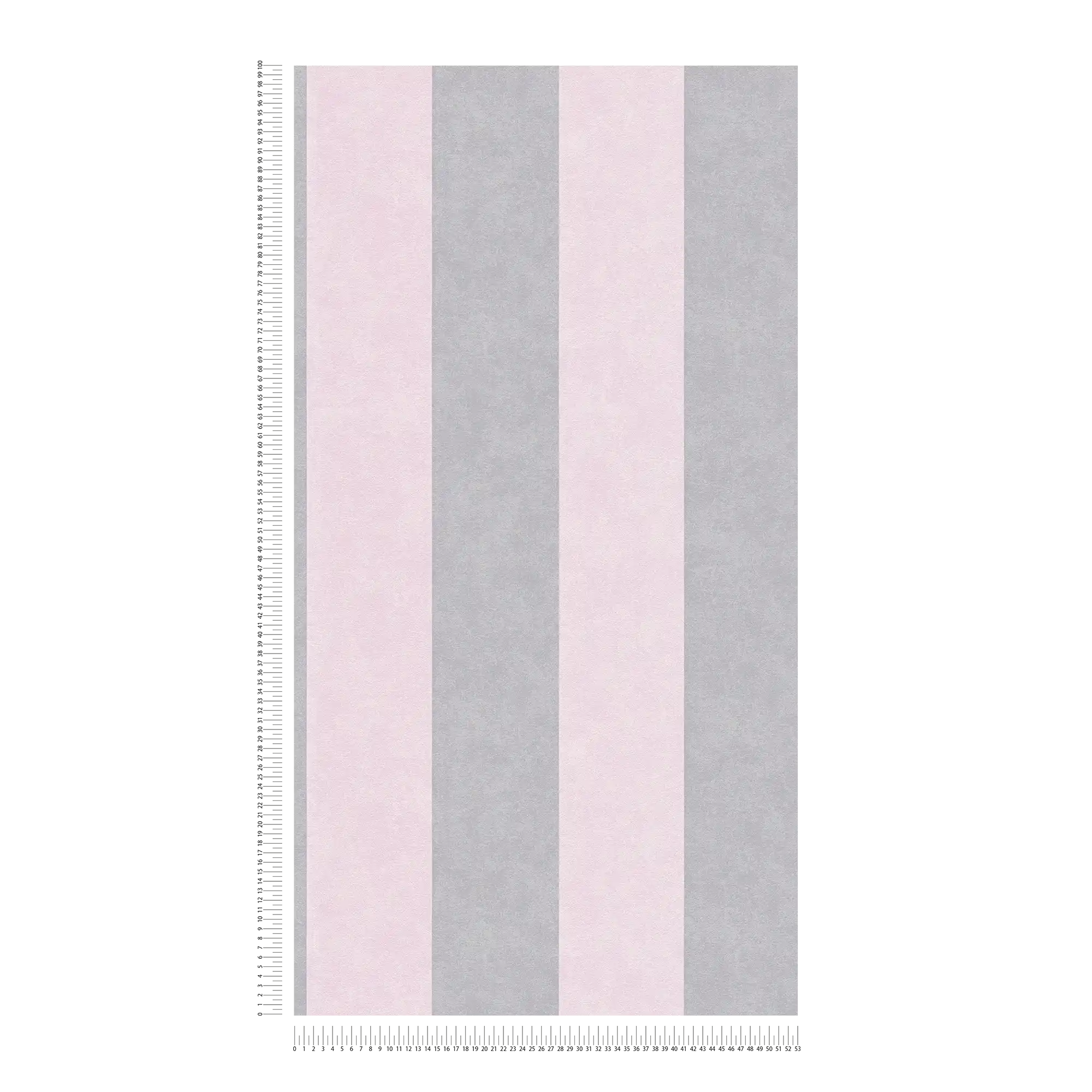             Papel pintado a rayas con textura - gris, rosa
        