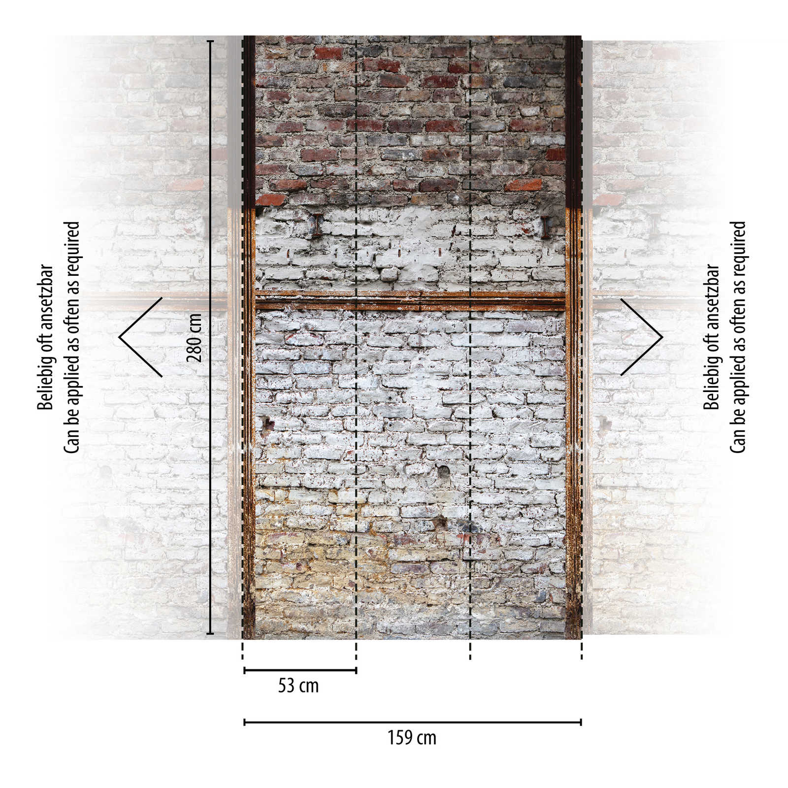             behang nieuwigheid | 3d motief behang industrieel ontwerp stenen muur rustiek
        