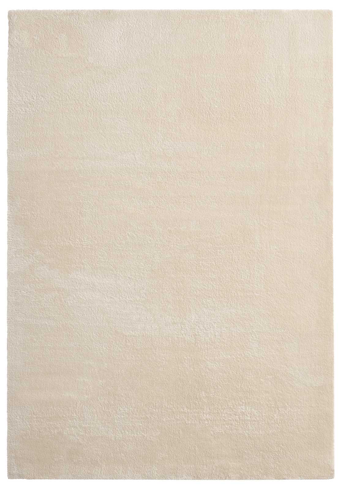             Soft high pile carpet in beige - 110 x 60 cm
        