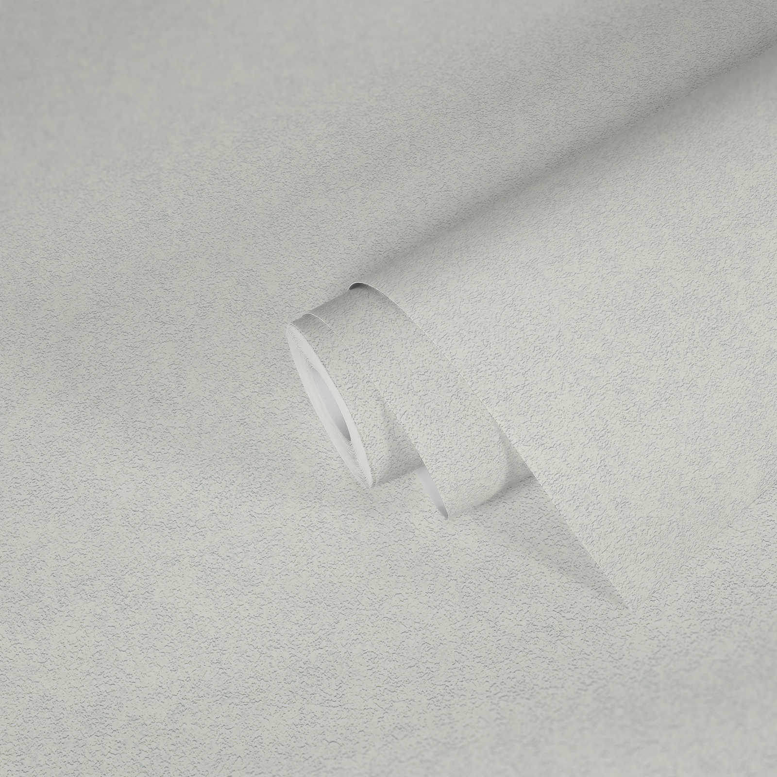             Papier peint imitation plâtre Blanc avec motif 3D structuré
        