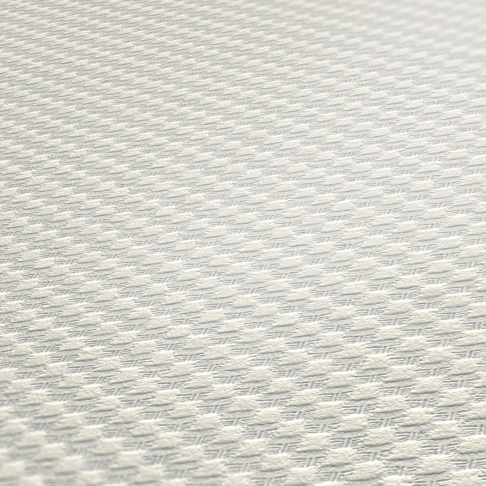             Plaid plain wallpaper with 3D effect - white
        